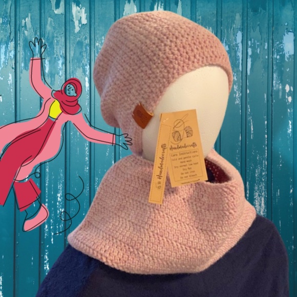 Anardana Spice Hat and Cowl Set (Crochet) - Picture 2 of 5